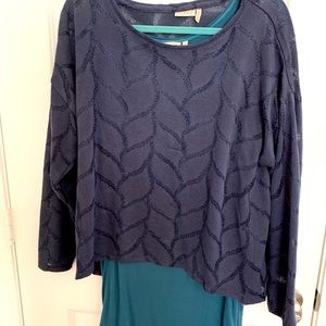 LOGO layered lightweight Sweater and Tank